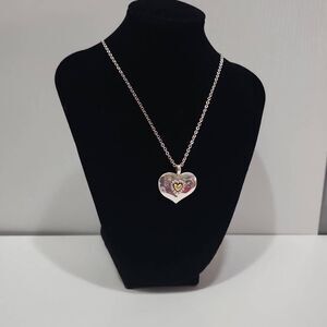 Brighton Love Beyond Words heart pendant necklace